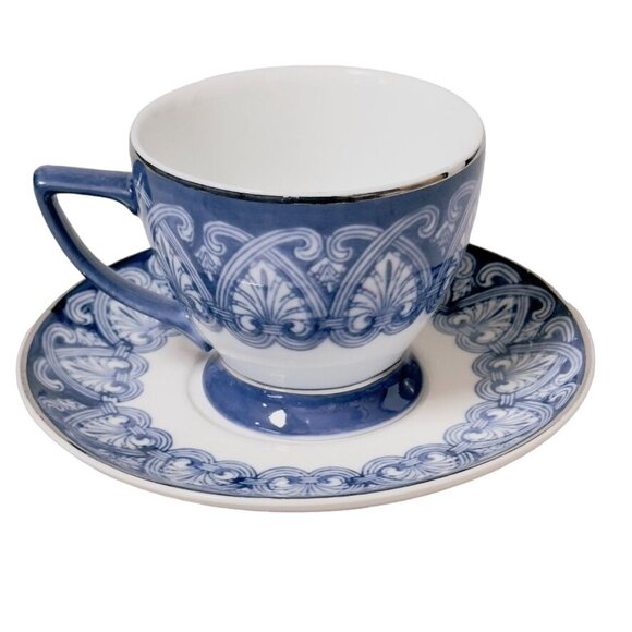 BOMBAY COMPANY Cup and Saucer Set Coffee or Tea Set - Picture 2 of 7